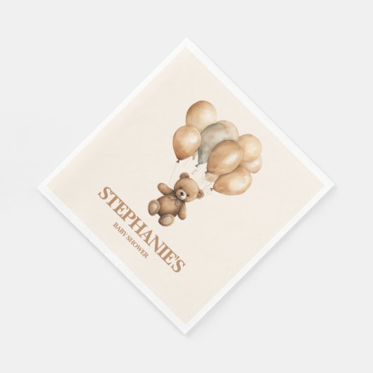  teddy houdt genderneutraal achter zich servet (Hoek)