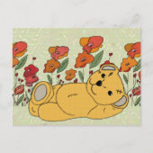 Teddy im Mohnfeld Briefkaart (Voorkant)
