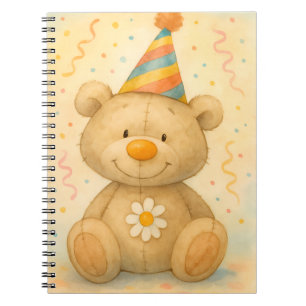 Teddy in a Party Pet beroemd gemaakt door Natasha  Notitieboek