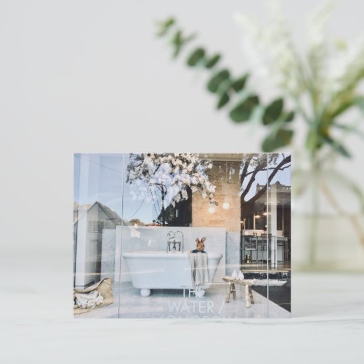 Teddy in Bath Briefkaart (Staand voorkant)