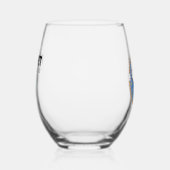 Teddy in een donut wijnglas zonder voet (Rechts)