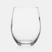 Teddy in een donut wijnglas zonder voet (Links)