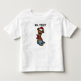 Teddy in een grappig kerstkostuum kinder shirts