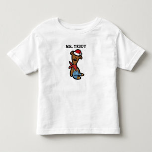 Teddy in een grappig kerstkostuum kinder shirts