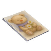 Teddy in een lavendelsjaal van Natasha Us Notitieboek (Rechterzijde)