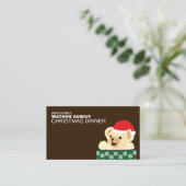 Teddy Kerstmis, kerstfeest, Ticket Informatiekaartje (Staand voorkant)