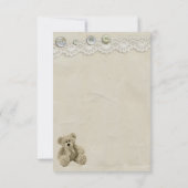 Teddy  Lace Print Dank je Bedankkaart (Achterkant)