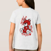 Teddy, lach de pijn Tri-Blend shirt (Achterkant)