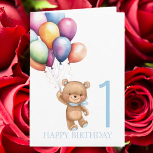 Teddy  Little One’s Eerste Verjaardag Kaart