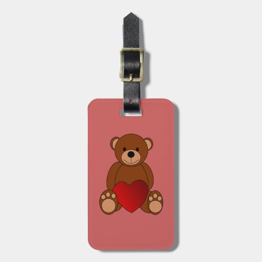 Teddy Love Bagagelabel (Voorkant verticaal)