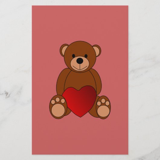 Teddy Love Briefpapier (Voorkant)