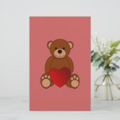 Teddy Love Briefpapier (Staand voorkant)