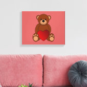 Teddy Love Canvas Afdruk (Insitu (Woonkamer))