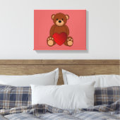 Teddy Love Canvas Afdruk (Insitu (Slaapkamer))