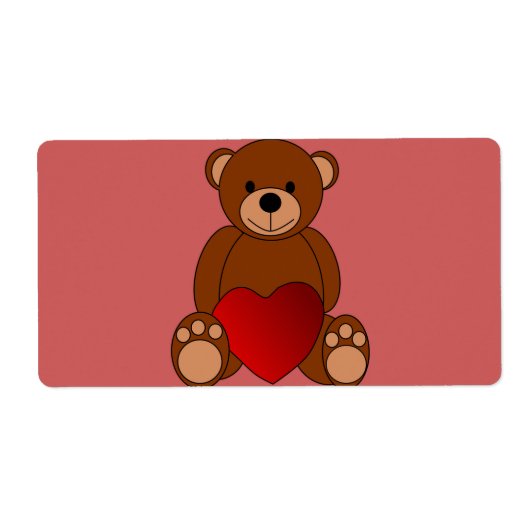 Teddy Love Etiket (Voorkant)