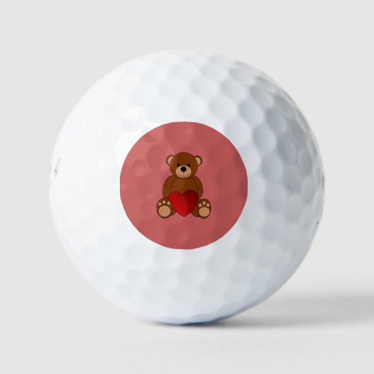 Teddy Love Golfballen (Voorkant)