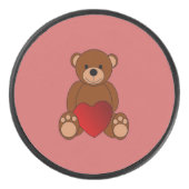 Teddy Love Hockey Puck (Voorkant)