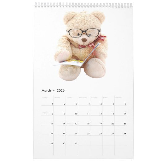 Teddy Love Kalender (Mar 2026)