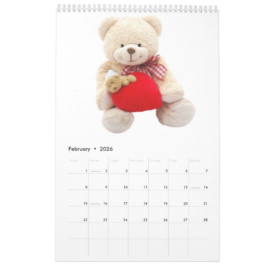 Teddy Love Kalender (Feb 2026)