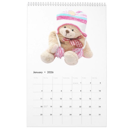Teddy Love Kalender (Jan 2026)