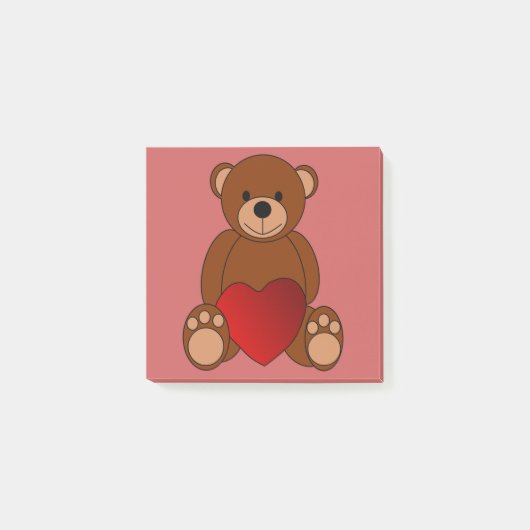 Teddy Love Post-it® Notes (Voorkant)