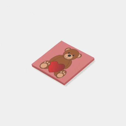 Teddy Love Post-it® Notes (Schuin)
