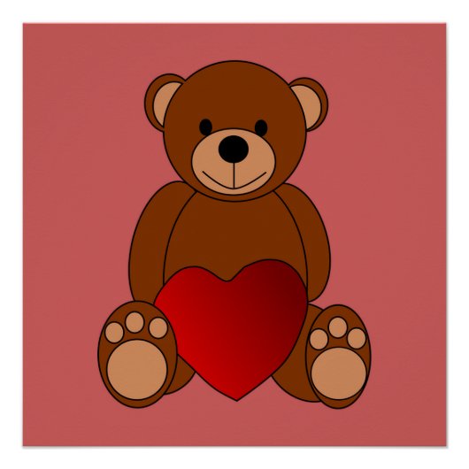 Teddy Love Poster (Voorkant)