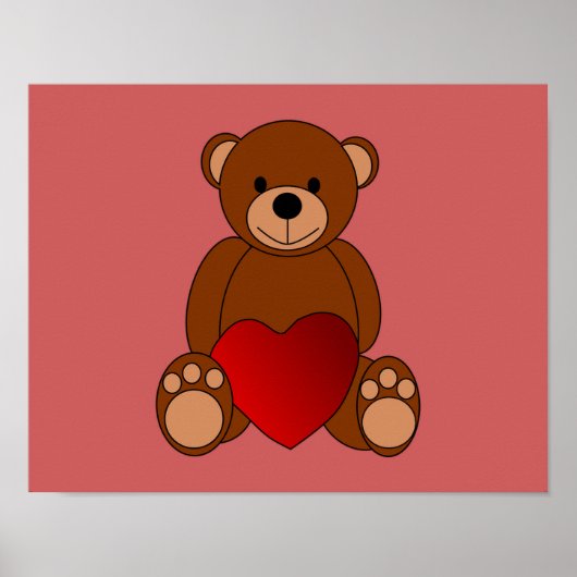 Teddy Love Poster (Voorkant)