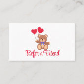 Teddy Memory Beer Business Aanbevelingskaartje (Voorkant)