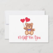 Teddy Memory Beer Zakelijk Cadeaubon (Voorkant)