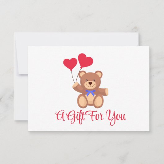 Teddy Memory Beer Zakelijk Cadeaubon (Voorkant)