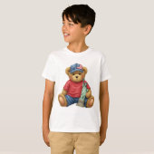 Teddy met het Vrijheidsbeeld van Natasha Us T-shirt (Voorkant volledig)