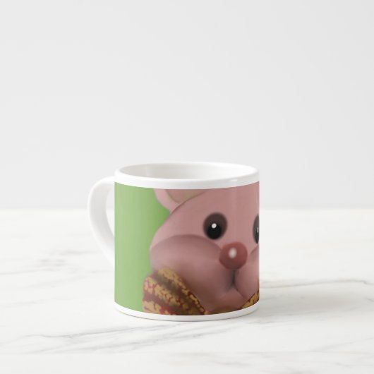 teddy met lint espresso kop (Links)