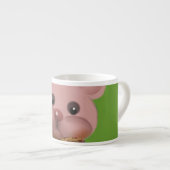 teddy met lint espresso kop (Voorkant rechts)