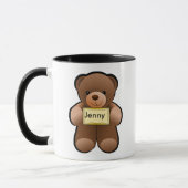 Teddy met naam mok (Links)