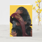 Teddy met Stropdas grafische kaart (Gele Bloem)