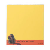 Teddy met Stropdas grafische kaart Notitieblok (Voorkant)