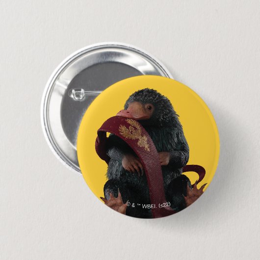 Teddy met Stropdas grafische kaart Ronde Button 5,7 Cm (Voorkant /achterkant)