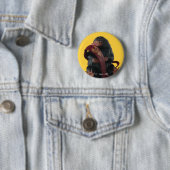 Teddy met Stropdas grafische kaart Ronde Button 5,7 Cm (In situ)