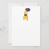 Teddy met Umbrella Baby shower Kaart (Achterkant)