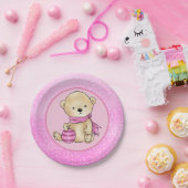 Teddy mit Ball pappteller Papieren Bordje (Feest)