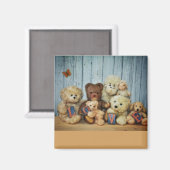 Teddy mit Freunde Magneet (Voorkant / Achterkant)