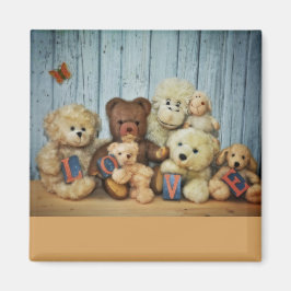 Teddy mit Freunde Magneet