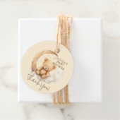 Teddy Moon Baby shower Favor Gift Label