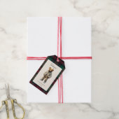 Teddy neutraal Baby shower Cadeaulabel (Met Touw)