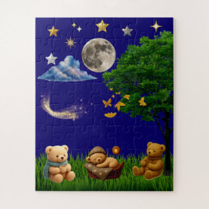Teddy Night Park Esthetische Legpuzzel