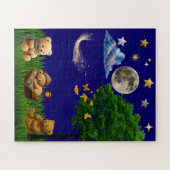 Teddy Night Park Esthetische Legpuzzel (Horizontaal)