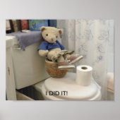 Teddy on Potty Poster (Voorkant)