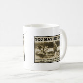 Teddy op een Moose Funny Mug Koffiemok (Voorkant rechts)