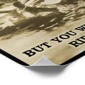 Teddy op een Moose Funny Poster (Hoek)